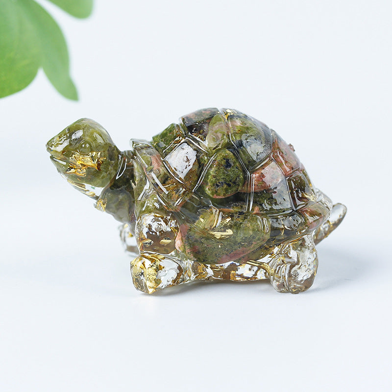Colle de gravier en cristal Olivenorma Décoration en pierres précieuses pour petite tortue - image 47