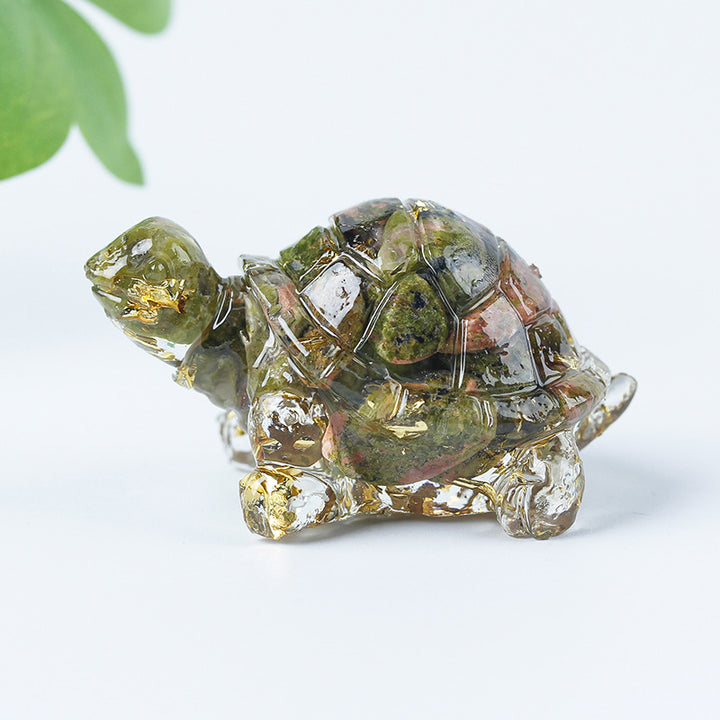 Colle de gravier en cristal Olivenorma Décoration en pierres précieuses pour petite tortue - image 47