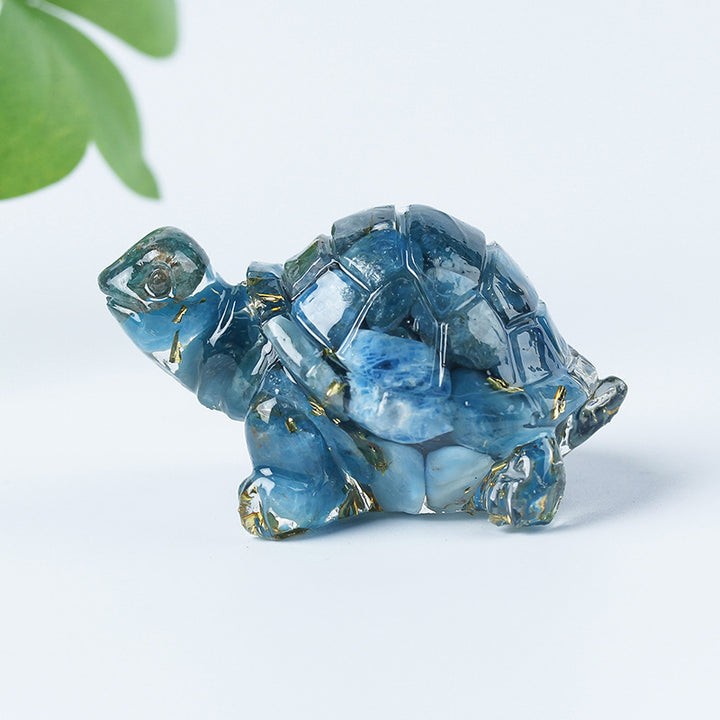 Colle de gravier en cristal Olivenorma Décoration en pierres précieuses pour petite tortue - image 49