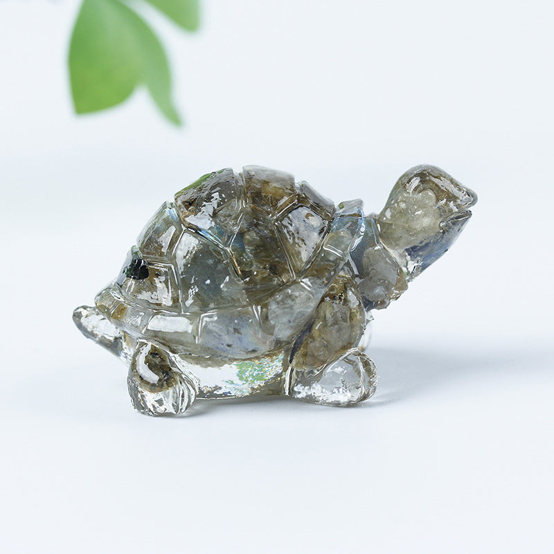 Colle de gravier en cristal Olivenorma Décoration en pierres précieuses pour petite tortue - image 53