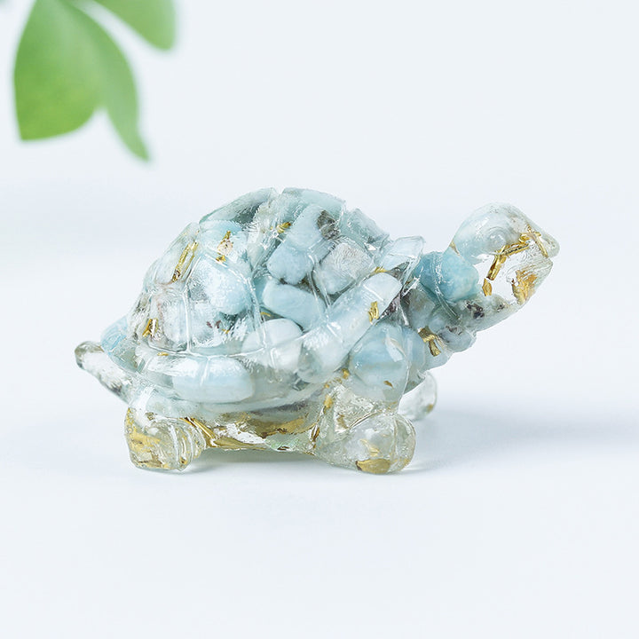 Colle de gravier en cristal Olivenorma Décoration en pierres précieuses pour petite tortue - image 55