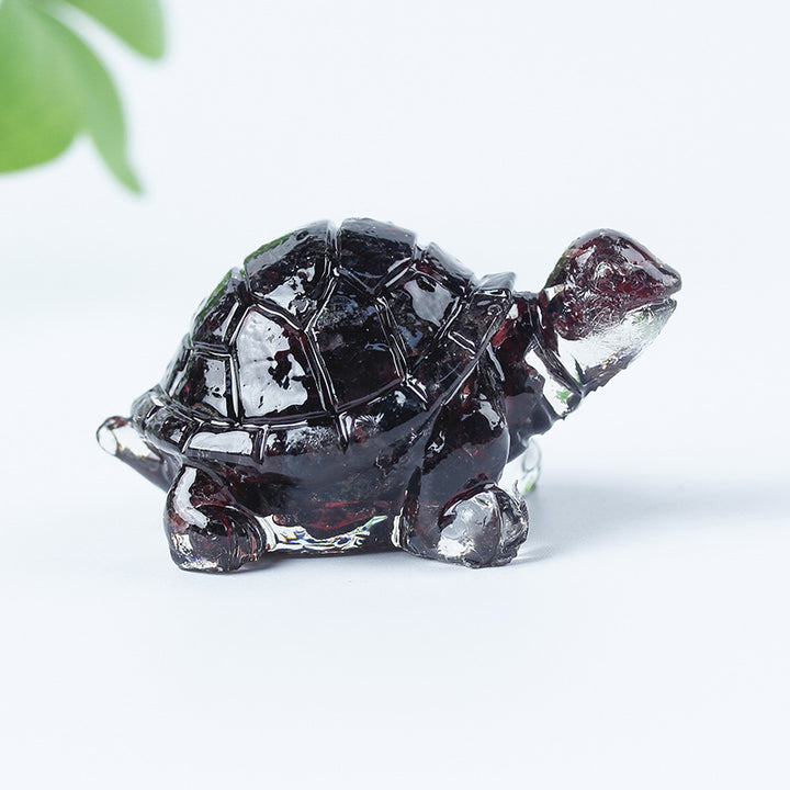 Colle de gravier en cristal Olivenorma Décoration en pierres précieuses pour petite tortue - image 58