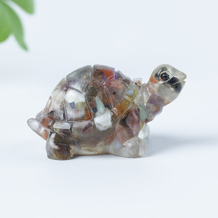 Colle de gravier en cristal Olivenorma Décoration en pierres précieuses pour petite tortue - image 60