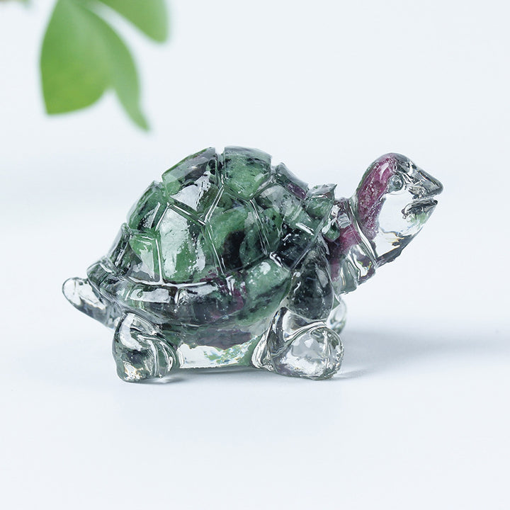 Colle de gravier en cristal Olivenorma Décoration en pierres précieuses pour petite tortue - image 61