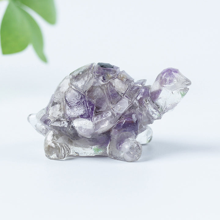 Colle de gravier en cristal Olivenorma Décoration en pierres précieuses pour petite tortue - image 63