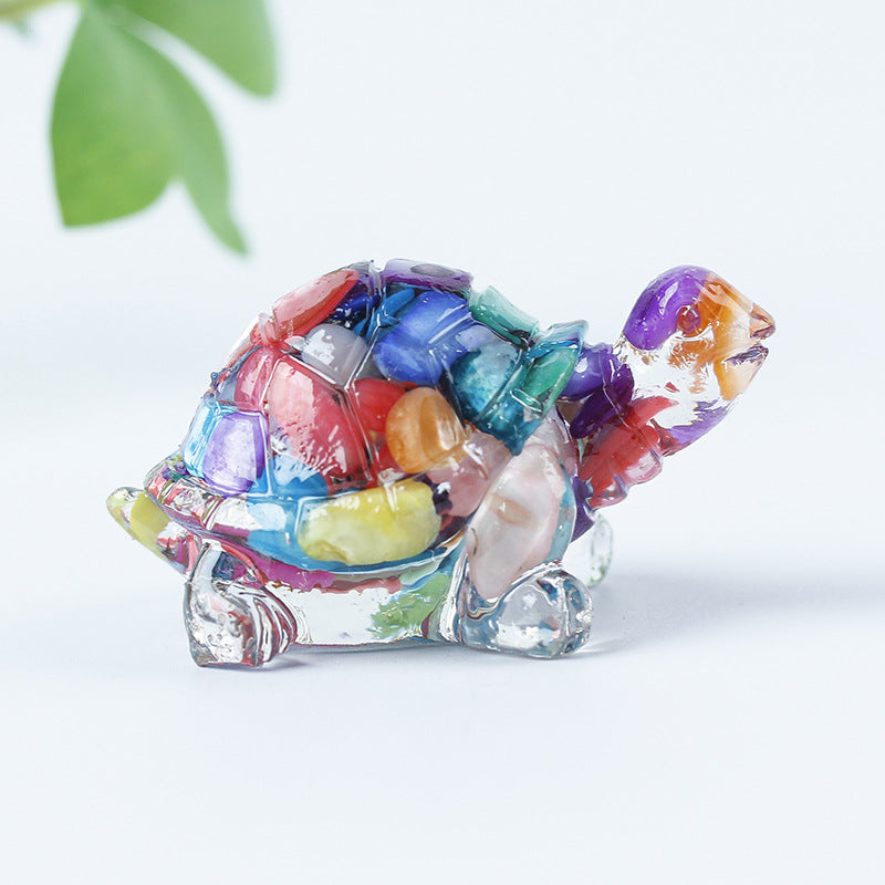 Colle de gravier en cristal Olivenorma Décoration en pierres précieuses pour petite tortue - image 64