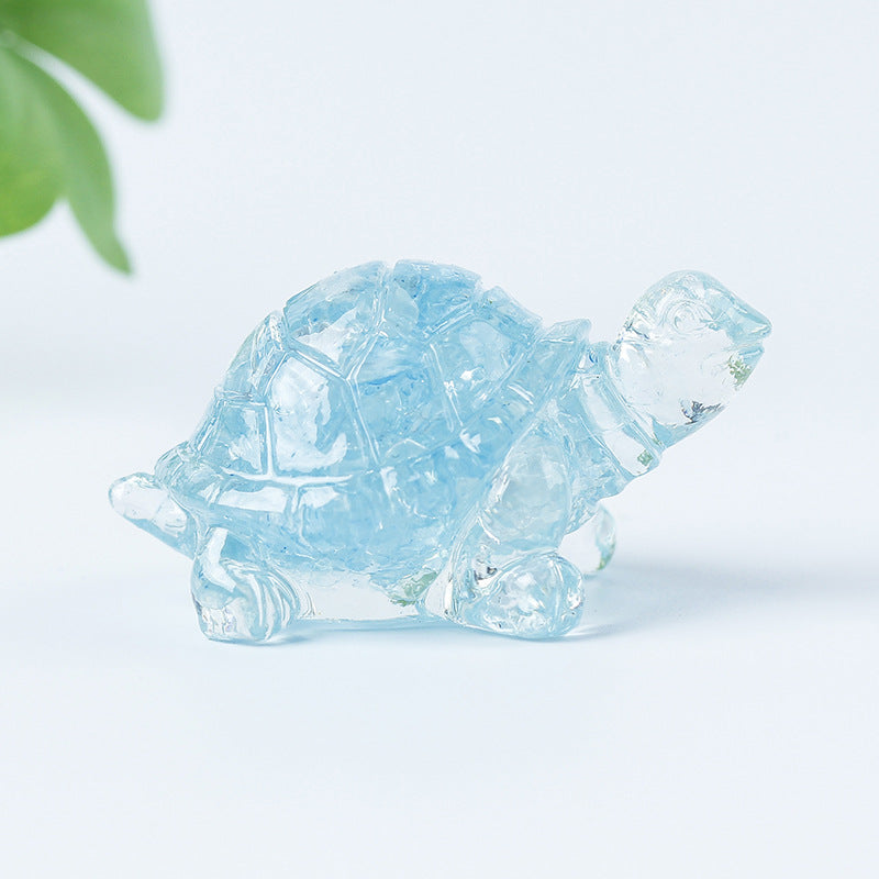 Colle de gravier en cristal Olivenorma Décoration en pierres précieuses pour petite tortue - image 66