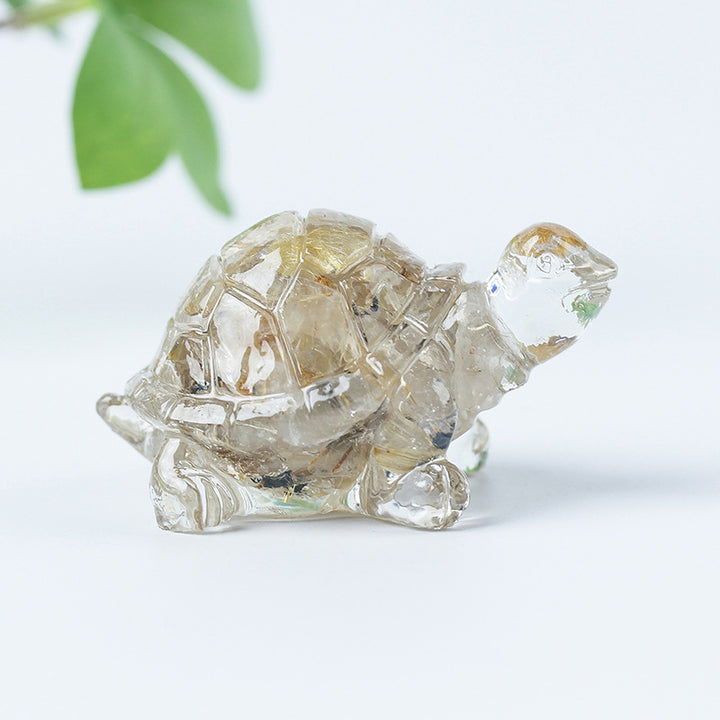 Colle de gravier en cristal Olivenorma Décoration en pierres précieuses pour petite tortue - image 71