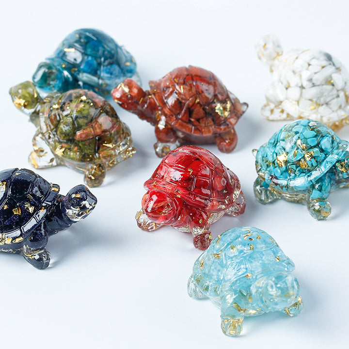 Colle de gravier en cristal Olivenorma Décoration en pierres précieuses pour petite tortue - image 77