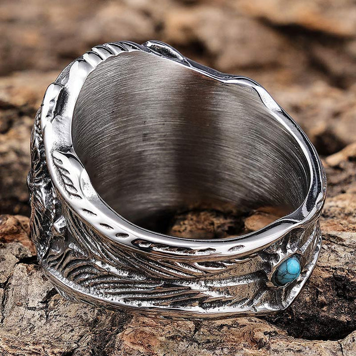 Bague vintage aigle turquoise Olivenorma