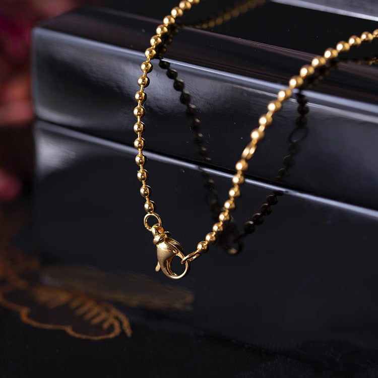Collier de perles en maille de dentelle de diamant simulé de style italien Olivenorma