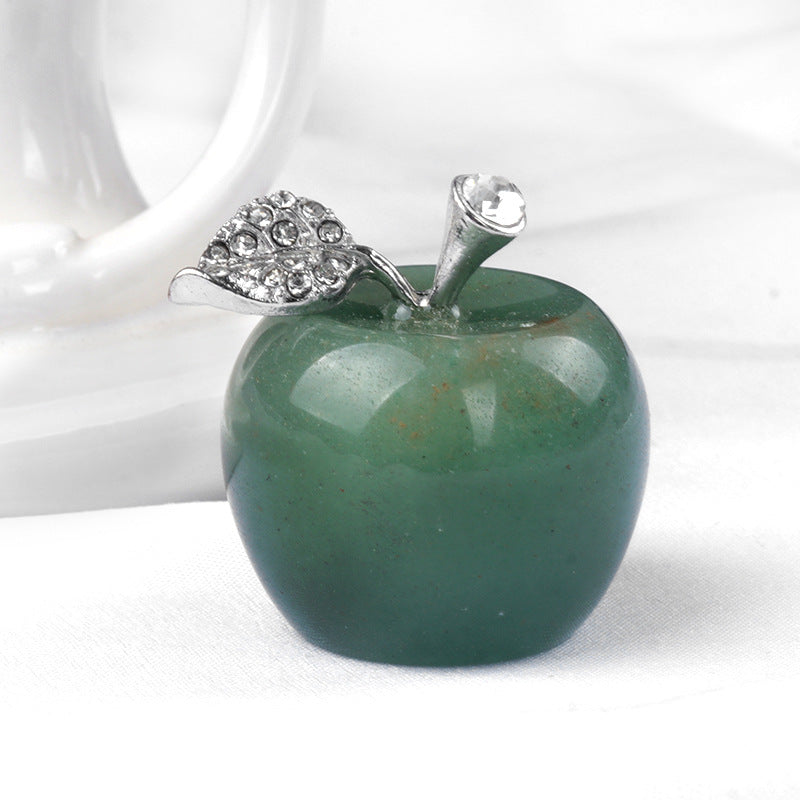 Petite pomme en cristal pour décoration d'intérieur Olivenorma
