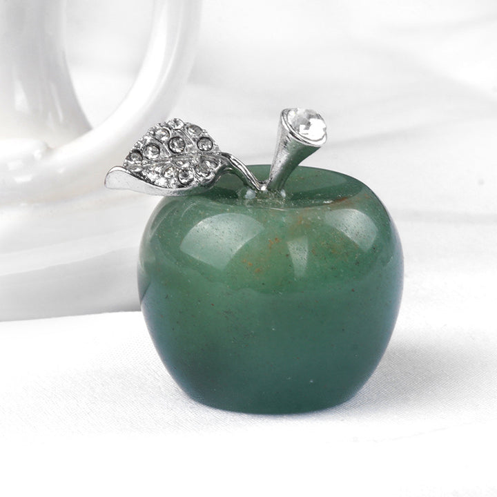 Petite pomme en cristal pour décoration d'intérieur Olivenorma