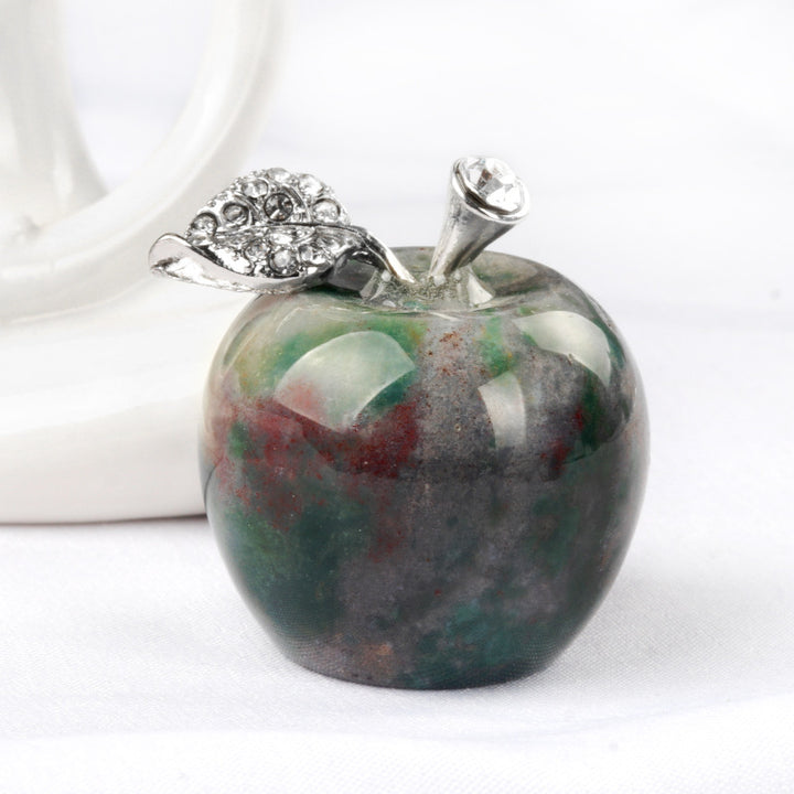 Petite pomme en cristal pour décoration d'intérieur Olivenorma