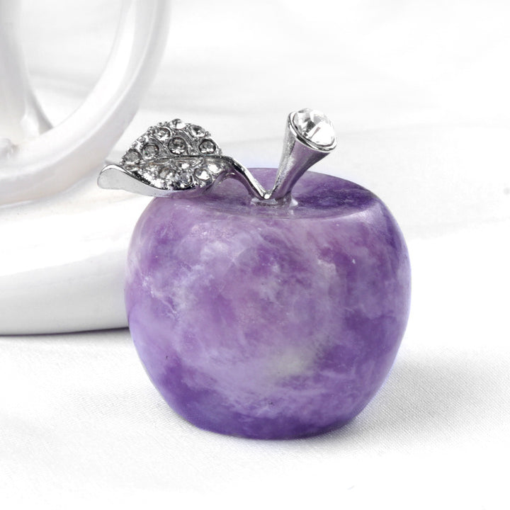Petite pomme en cristal pour décoration d'intérieur Olivenorma