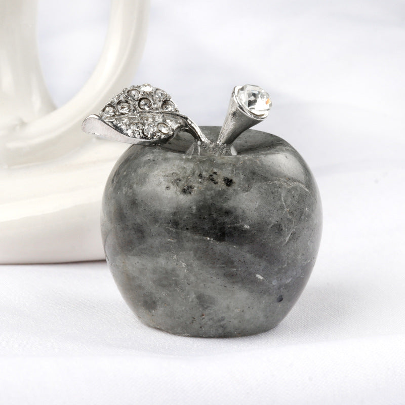 Petite pomme en cristal pour décoration d'intérieur Olivenorma