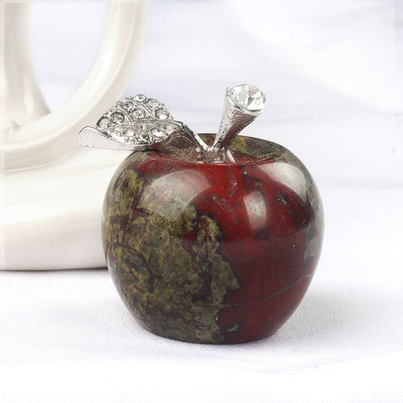Petite pomme en cristal pour décoration d'intérieur Olivenorma