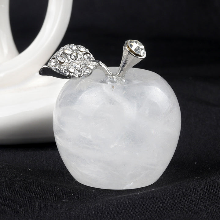 Petite pomme en cristal pour décoration d'intérieur Olivenorma