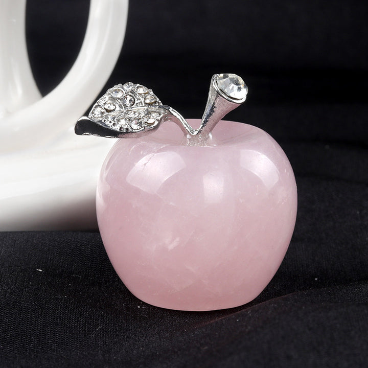 Petite pomme en cristal pour décoration d'intérieur Olivenorma