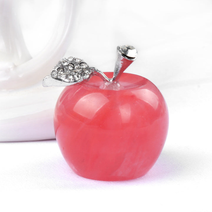 Petite pomme en cristal pour décoration d'intérieur Olivenorma