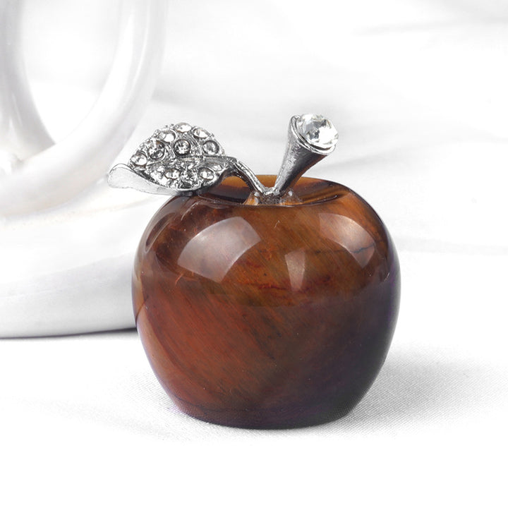 Petite pomme en cristal pour décoration d'intérieur Olivenorma