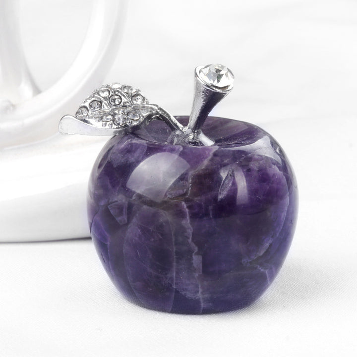 Petite pomme en cristal pour décoration d'intérieur Olivenorma