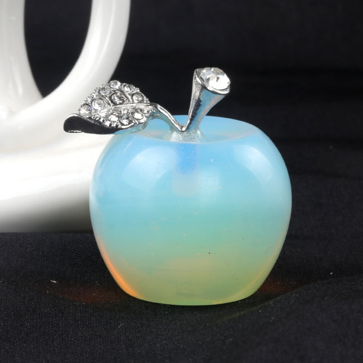 Petite pomme en cristal pour décoration d'intérieur Olivenorma