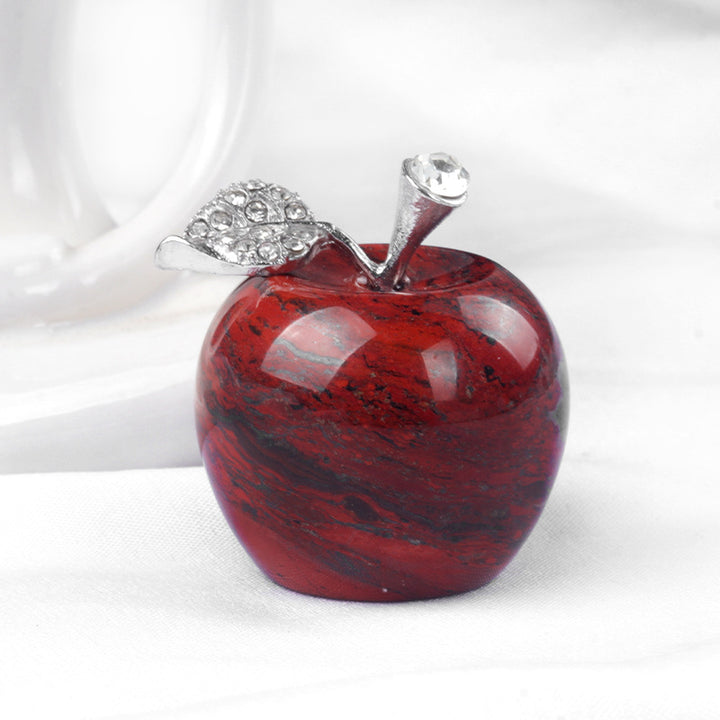 Petite pomme en cristal pour décoration d'intérieur Olivenorma