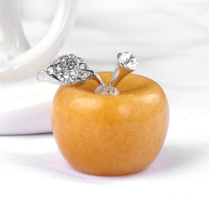 Petite pomme en cristal pour décoration d'intérieur Olivenorma