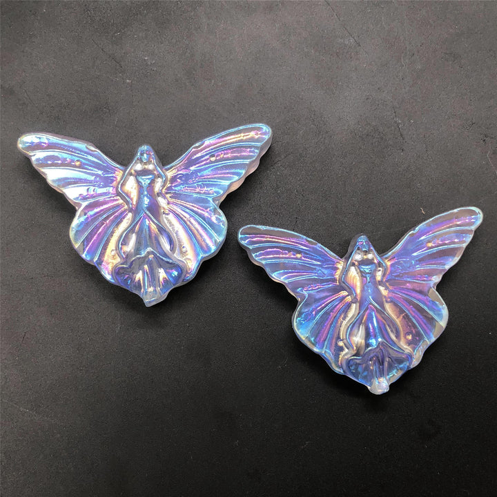 Décoration en pierres précieuses sculptées en forme de papillon féerique électrolytique Olivenorma