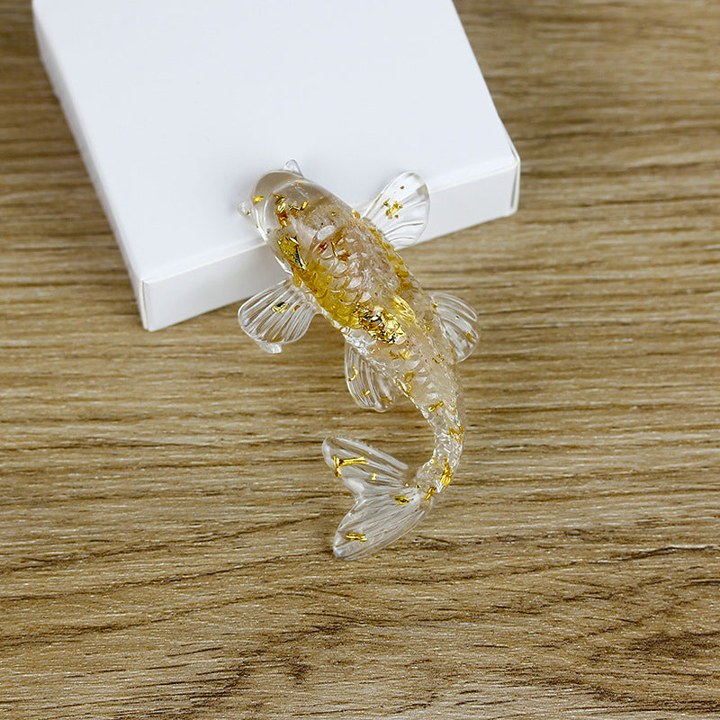 Figurine de poisson en cristal Olivenorma Ocean Harmony, décoration en pierre précieuse - Pierre fantôme - Avec carte - image 27