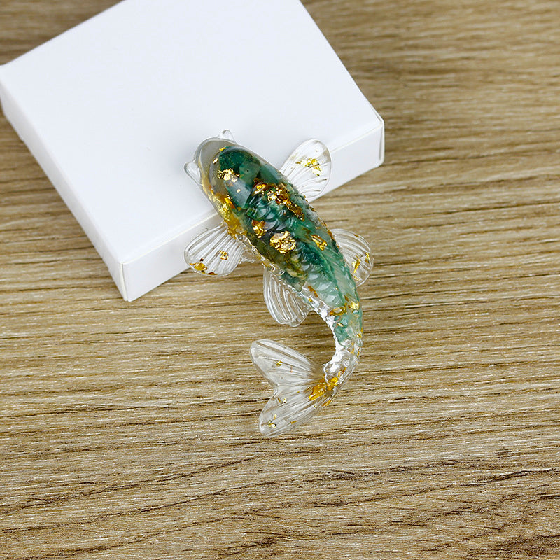 Figurine de poisson en cristal Olivenorma Ocean Harmony, décoration en pierre précieuse - Turquoise d'Afrique du Sud - Avec carte - image 34