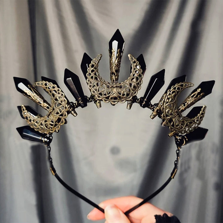 Couronne en cristal faite à la main en perles acryliques Olivenorma 