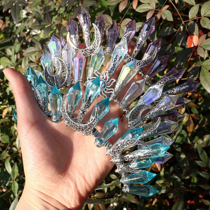 Couronne en cristal faite à la main en perles acryliques Olivenorma 