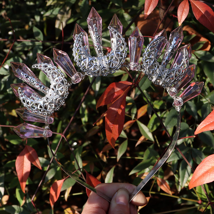 Couronne en cristal faite à la main en perles acryliques Olivenorma 