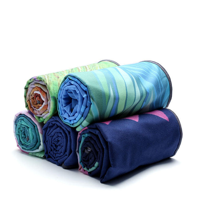 Tapis de yoga fin et pratique en daim et caoutchouc Olivenorma 