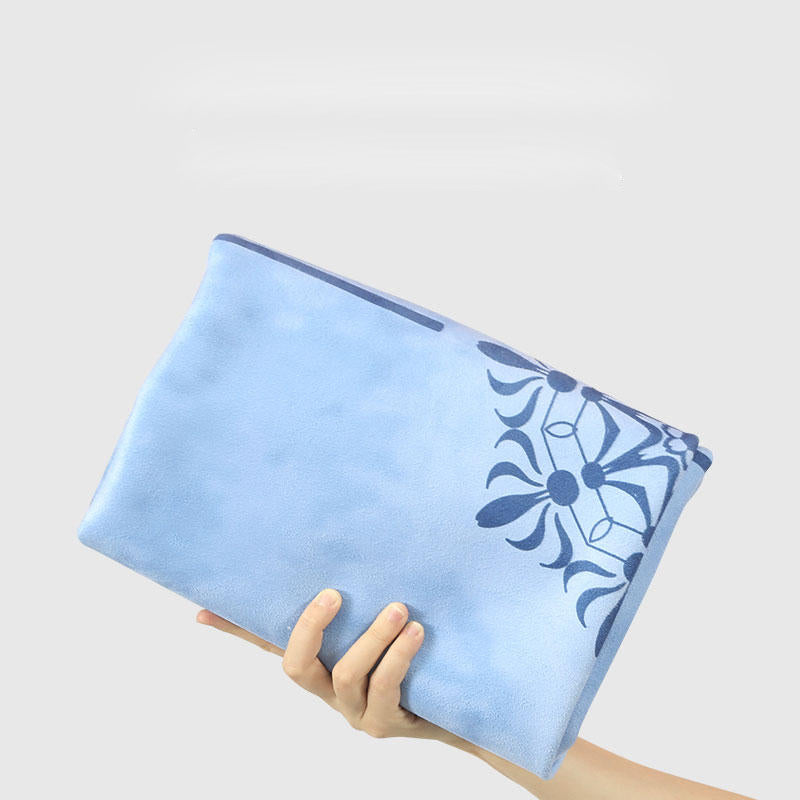 Tapis de yoga fin et pratique en daim et caoutchouc Olivenorma 