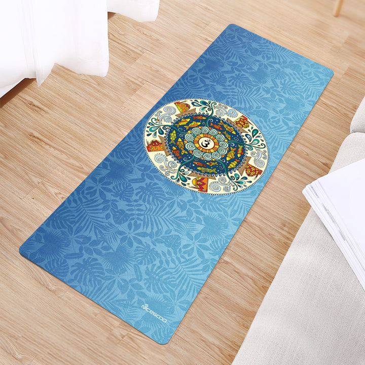 Tapis de yoga fin et pratique en daim et caoutchouc Olivenorma 