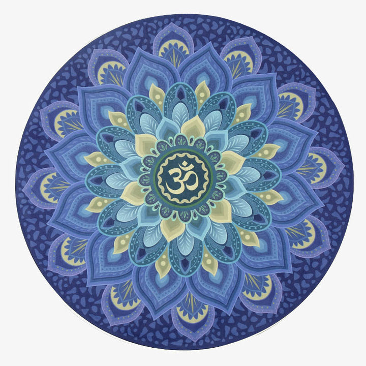 Tapis de yoga antidérapant rond de petite taille Olivenorma 60 cm
