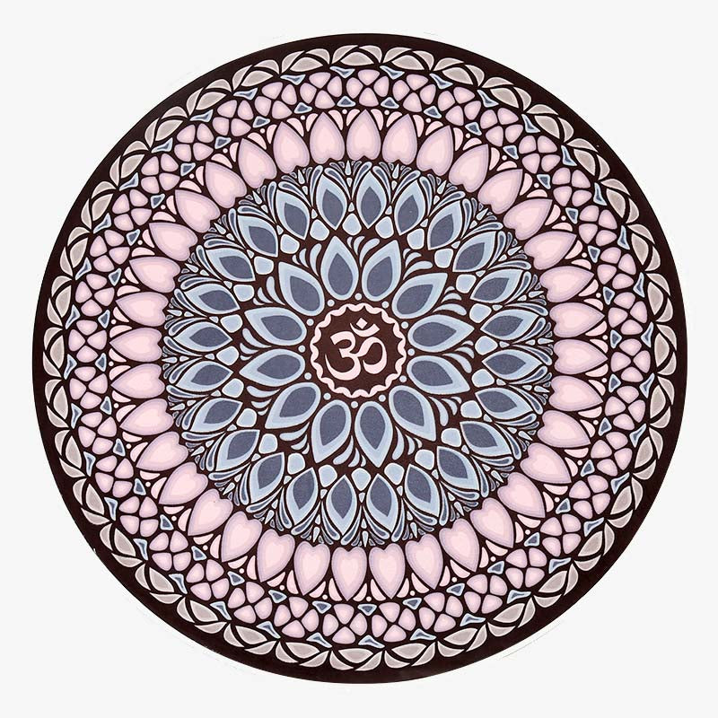 Tapis de yoga antidérapant rond de petite taille Olivenorma 60 cm