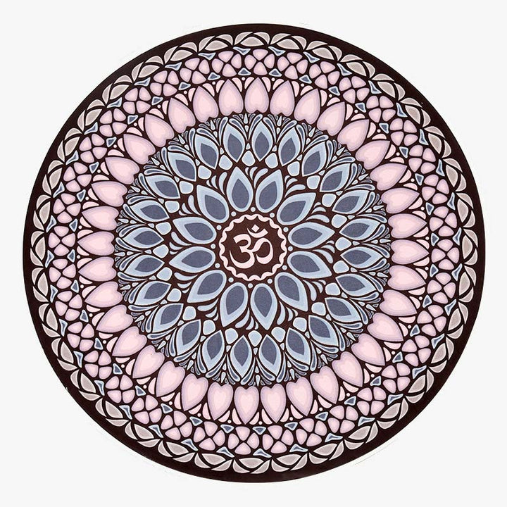 Tapis de yoga antidérapant rond de petite taille Olivenorma 60 cm
