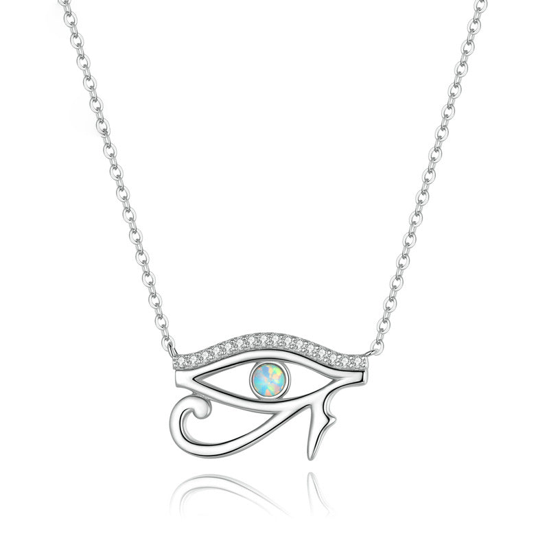 Collier Olivenorma en argent sterling S925 avec opale œil d'Horus - image 9