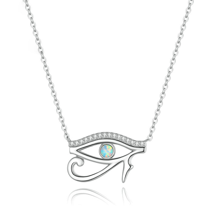 Collier Olivenorma en argent sterling S925 avec opale œil d'Horus - image 9