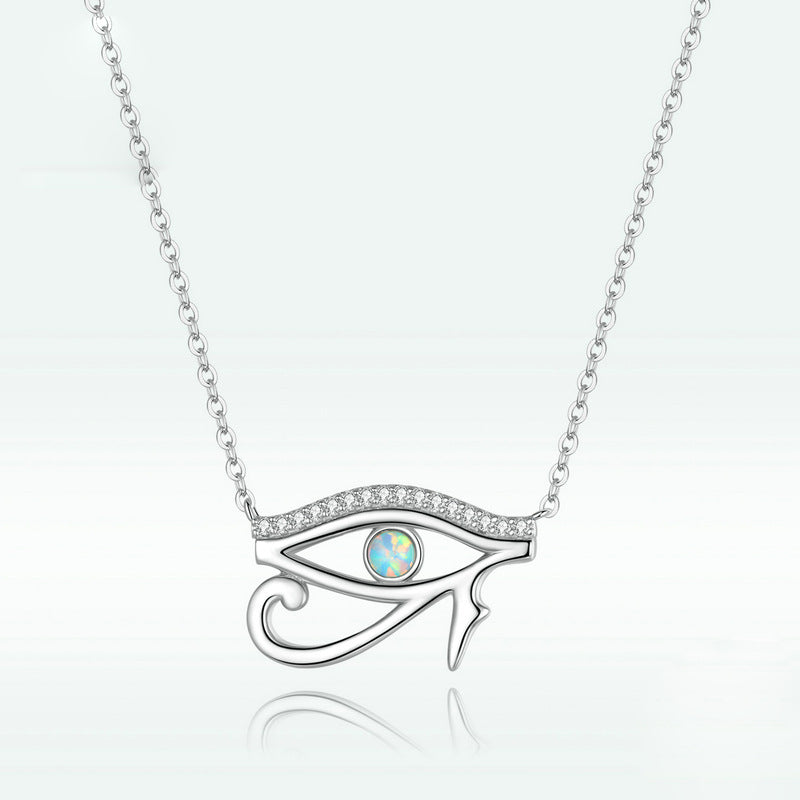 Collier Olivenorma en argent sterling S925 avec opale œil d'Horus - Opale - image 0