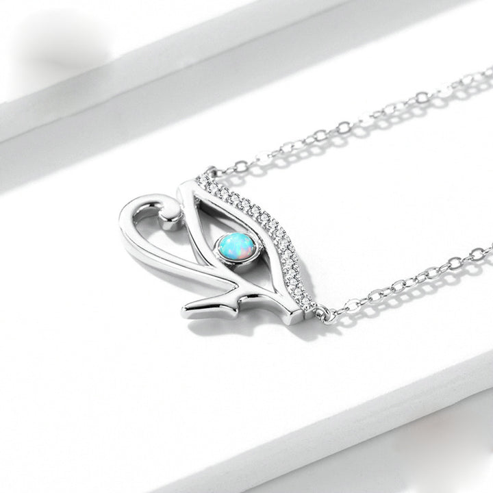 Collier Olivenorma en argent sterling S925 avec opale œil d'Horus - image 6