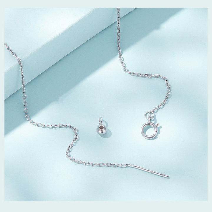 Collier pendentif en argent sterling Olivenorma en forme de larmes du mauvais œil 