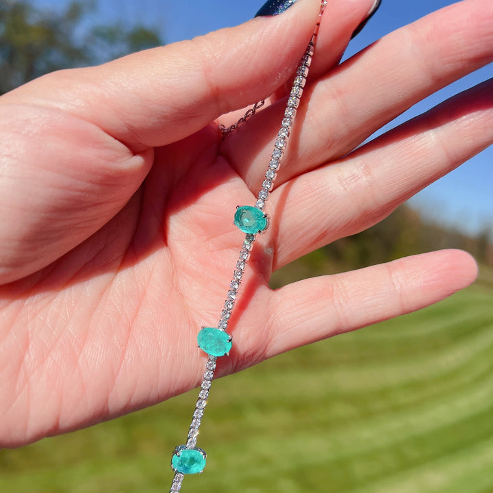 Bracelet Olivenorma Three Paraiba Tourmaline