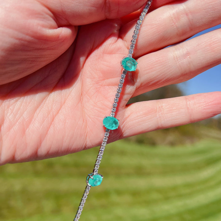 Bracelet Olivenorma Three Paraiba Tourmaline