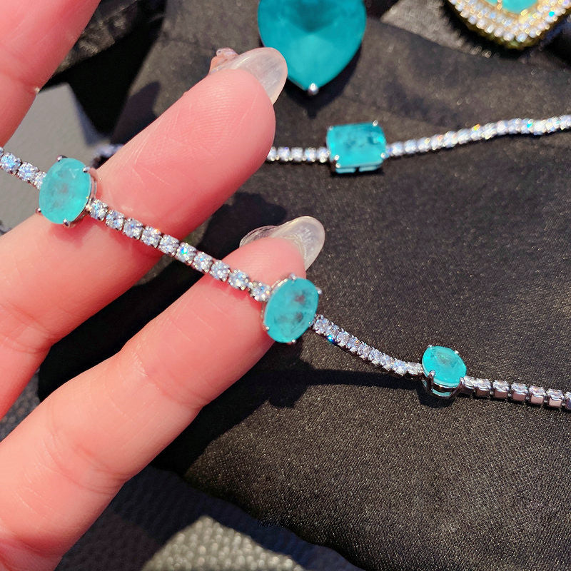 Bracelet Olivenorma Three Paraiba Tourmaline