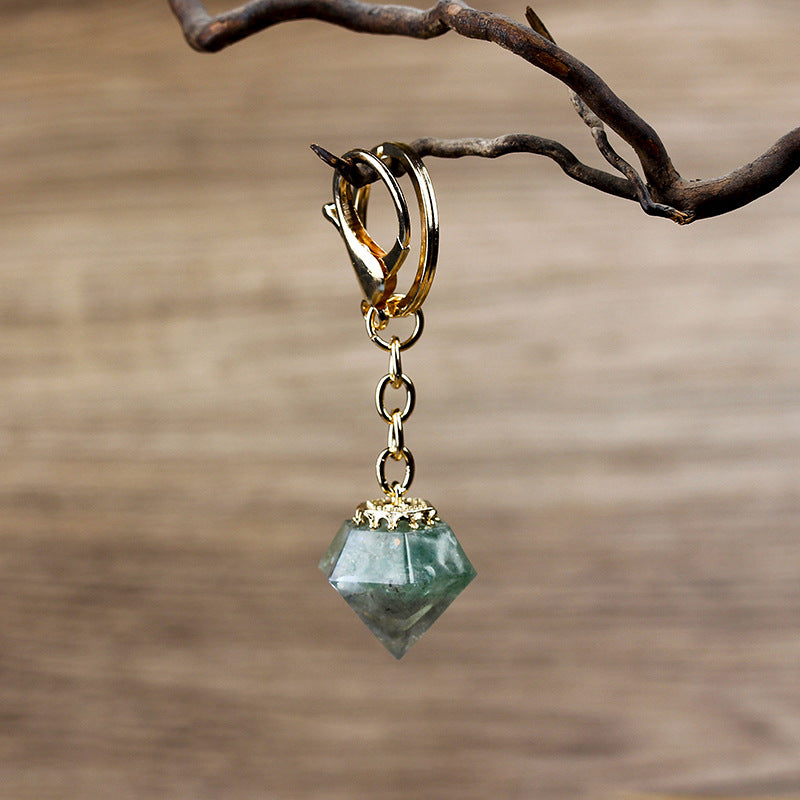 Porte-clés orgonite en gravier de cristal naturel Olivenorma